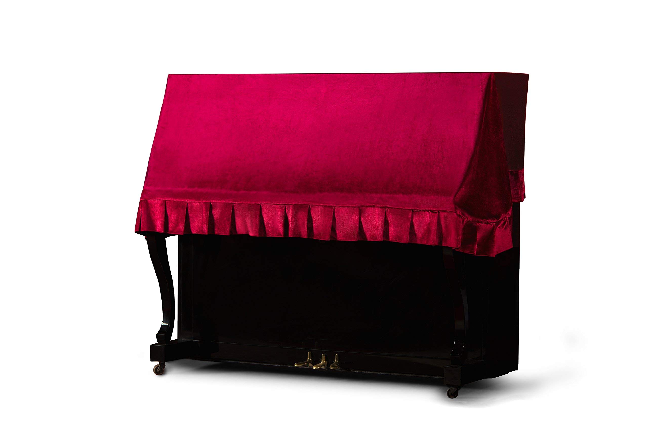 Clairevoire Classics: Premium Velvet Upright Piano Cover | Waterproof inner lining | Handcrafted with Luxury-grade Velvet | Fits standard sized upright pianos [Free Premium 88-key dust cover]