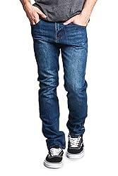 VICTORIOUS Men's Skinny Slim Fit Stretch Raw Denim