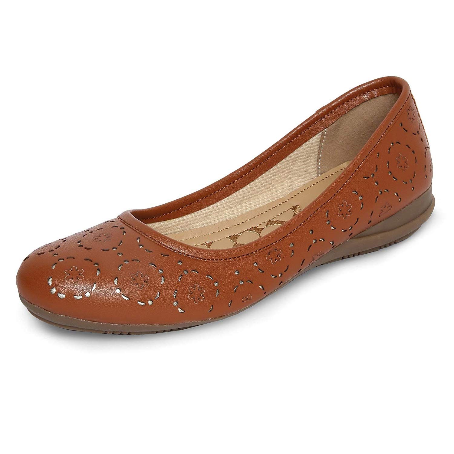 girls tan flats