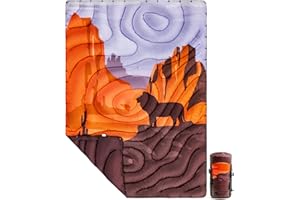 OneTigris Camping Blanket,Wearable Outdoor Quilt with Recycled 3M Insulation, Convertible to Sleeping Bag, Lightweight & Port