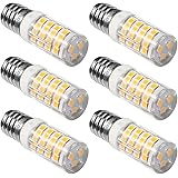 Kakanuo Lampadine LED E14 4W equivalenti a 35W Non-Dimmerabile Bianco Caldo 3000K 360LM Cappa da Cucina LED AC220-240V 6Pezzi