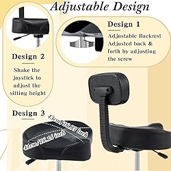 Sintuff Drum Throne with Backrest Padded Hydraulic