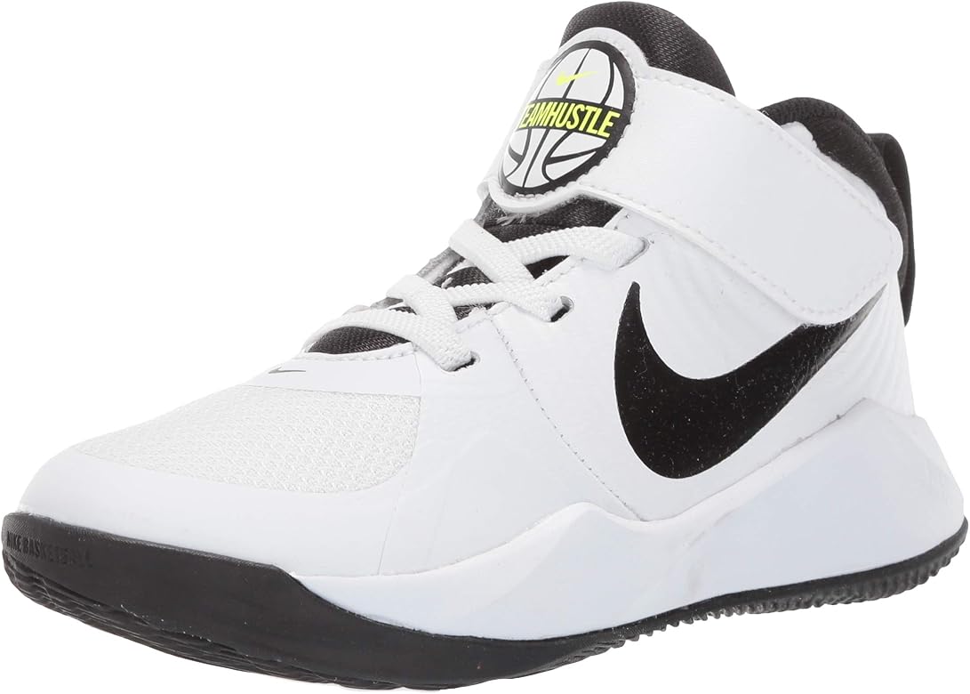 Nike Team Hustle D 9 (PS), Zapatillas Altas Unisex Niños, Blanco ...