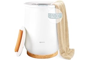 Keenray Upgraded Towel Warmer Bucket, Large Towel Warmer with 3 Heating Modes, Heat Time 30/45/60 Min Adjustable and Up to 24 Hour Delay Timer, Towel Heater for Oversize Bathrobes Blankets
