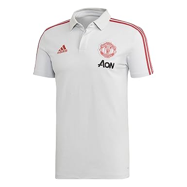 Adidas Men S Manchester United Polo Shirt Short Sleeve Grey Medium Buy Online At Best Price In Uae Amazon Ae