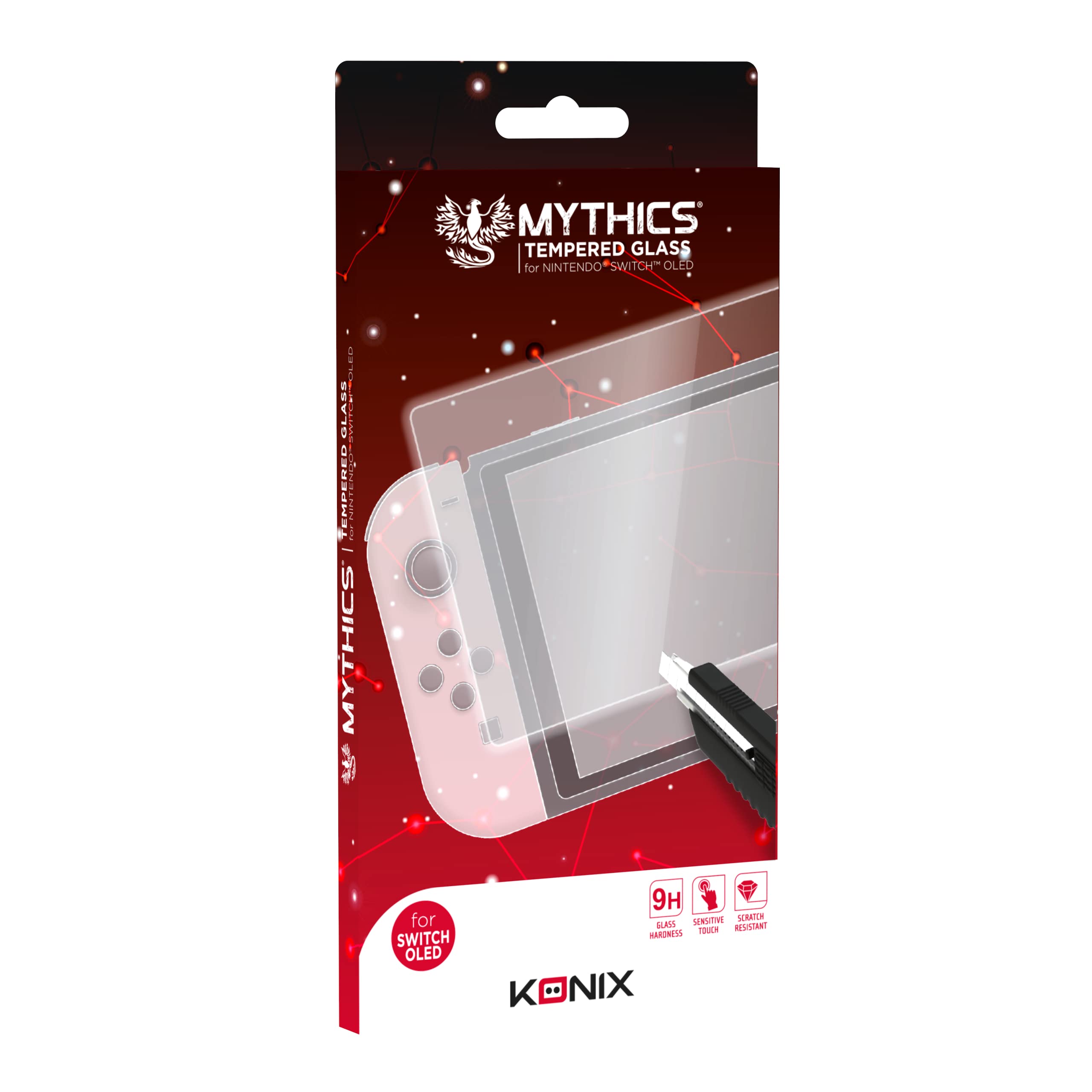 Konix Mythics Tempered Glass 9H Protection for Nintendo Switch OLED