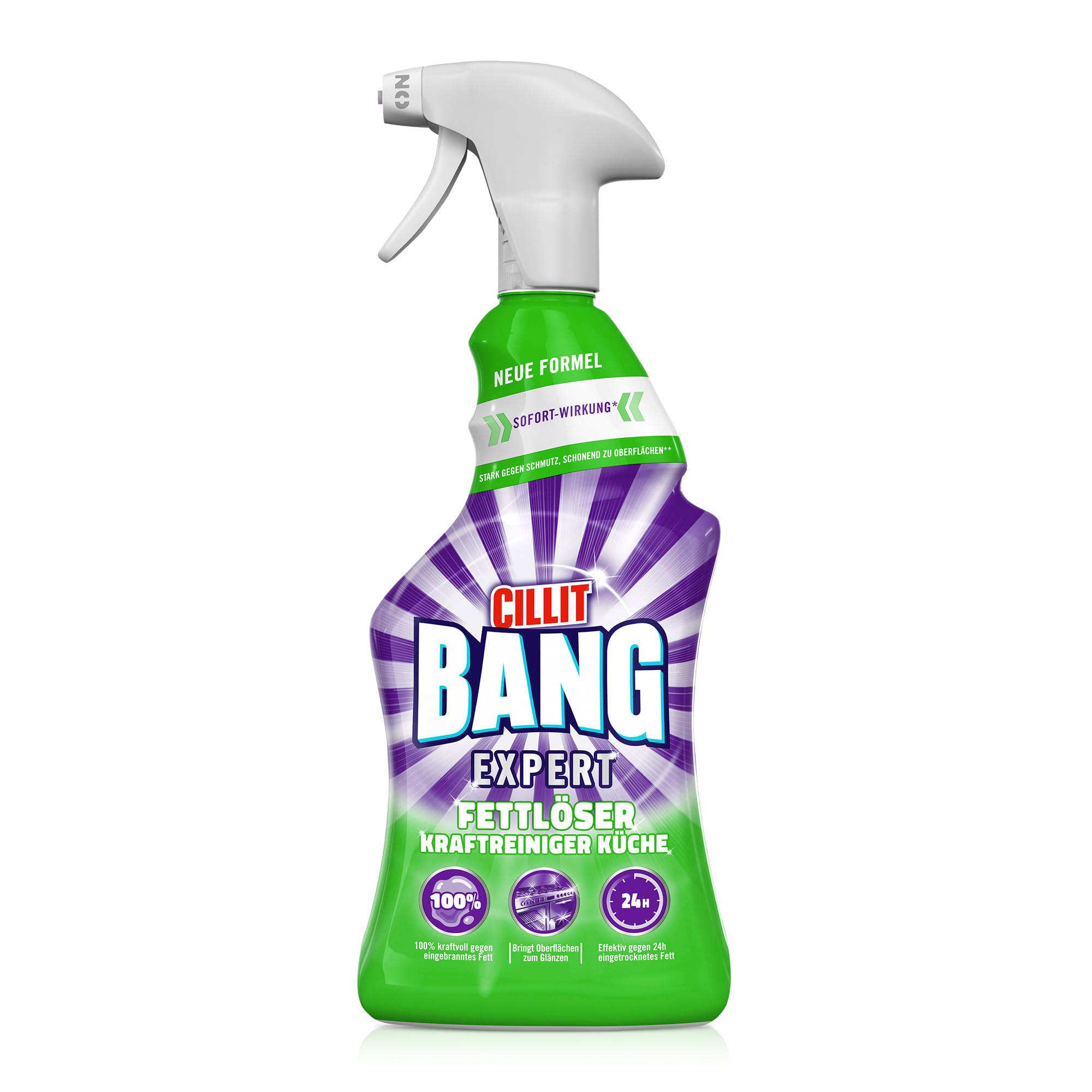 CILLIT BANG Expert Kraftreiniger Universal Fettlöser – Entfernt eingebranntes Fett – 1 x 750 ml