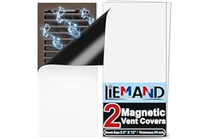 LIEMAND Powerful Magnetic Vent Covers,5.5 "X 12"Register Vent Cover for Home and RV, HVAC Iron Registers，Strong and Well-Fitting Floor Vent Covers/Air Vent Covers/Ceiling Vent Covers,2Pack