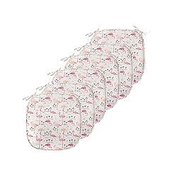 Ambesonne Flamingo Chair Seating Cushion Set of