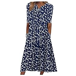 ODEUIAOD Dresses for Older Women Summer Women's