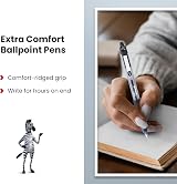 Zebra Pen Z Grip Black Ballpoint Retractable 1.0mm 5 Count Pack view 4