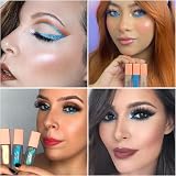 Oulac Liquid Glitter Eyeshadow Ocean Treasure Metallic Blue Vegan Eyeliner 6.8g view 6