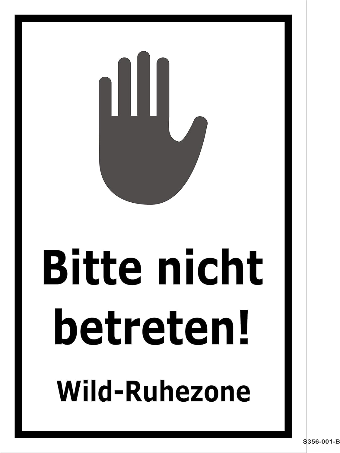 Cartello – Si Prega Di Non Entrare – Zona Di Pace – 20 Varianti, Made In Germany, Materiali Resistenti UV, Dimensioni 15x10 Cm