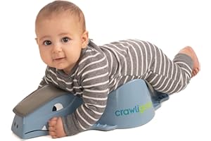 Crawligator Tummy Time Mobility Toy for Infants 4-12 Months (Blue)