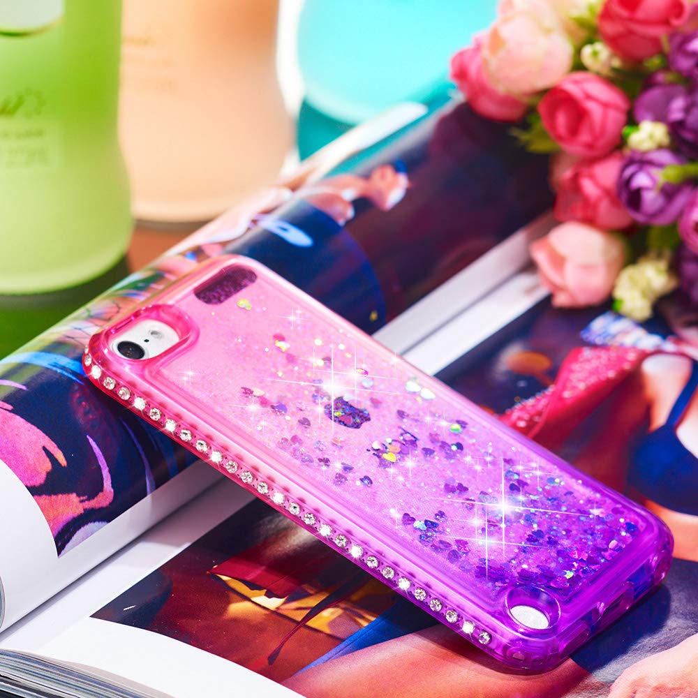 Silicona TPU Carcasa Transparente Lí quido Bumper Tapa Quicksand