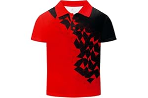 DEKOMERE Boys Polo Shirt Short Sleeve Stylish Moisture Wicking UPF 30+ Performance Golf Shirts School Uniforms
