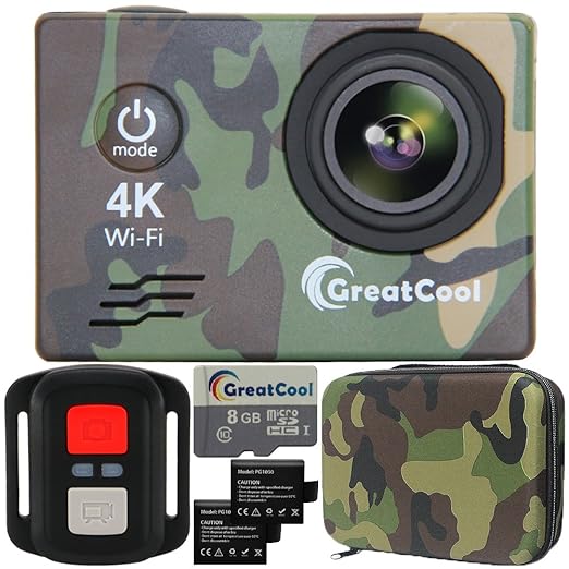 12 opinioni per GreatCool Action Cam 4K Wifi Sensor Sony