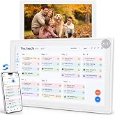 21.5" Digital Calendar Wall Touch Screen, Chore Chart, Photo Frame, Bases | Real-time Google, Outlook and iCloud sync keeps every family member organized, with meal planning and no subscription fees