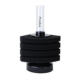 Powkoo Aquarium Fish Tank Corner Sponge Filter