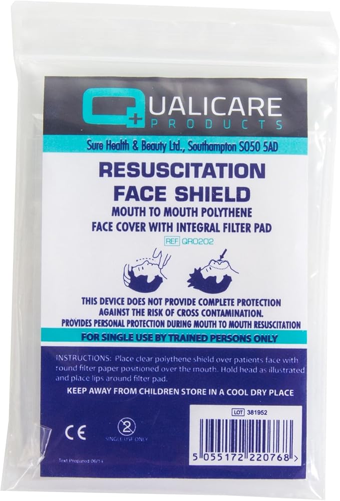 10x Clear CPR Resuscitation Face Shields Amazon.co.uk Health