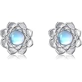 SHEAISRS Butterfly/Cat/Dog/Sunflower/Lotus/Horseshoe/Pineapple/Cow/Infinity Heart 925 Sterling Silver Women Earrings Hypoallergenic Stud Earrings Jewelry for Women