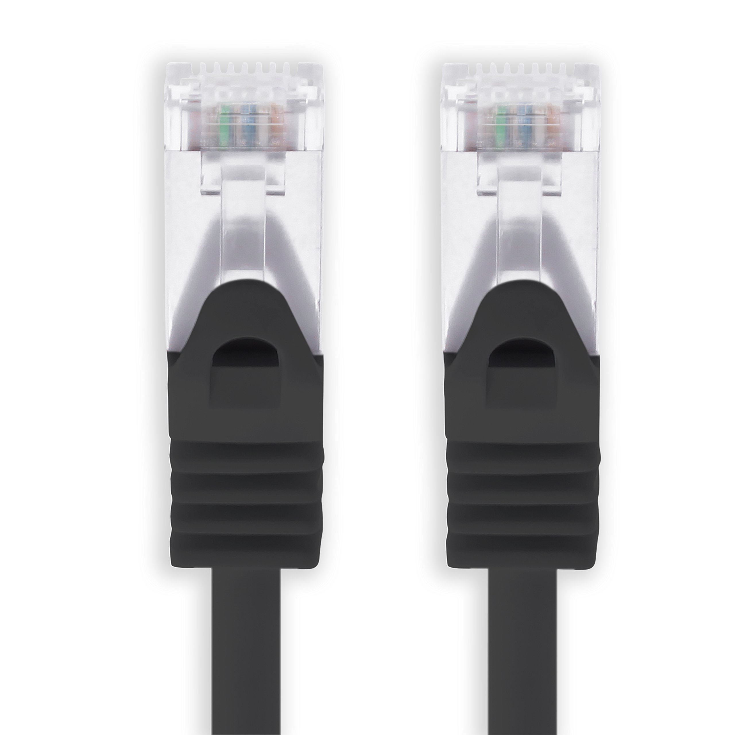 1aTTack.de 3.0 m - black - 1 piece CAT.7 network cable Sftp (raw cable) patch cable (SET) 10000Mbit/s - 500 MHz assembled with 2 RJ45 plugs Cat6a