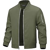 WULFUL Boy's Bomber Jackets Kids Spring Fall Zip Up Varsity Windbreak Jackets