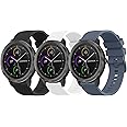 Meliya 3 Pack Bands for Garmin Venu 2 Plus / Venu Sq / Venu / Vivoactive 3 Watch Band Women Men, Soft Silicone Sport Replacement Strap for Garmin Vivomove Sport, Vivoactive 3 Music, Forerunner 645 / 245 Music Smart Watch