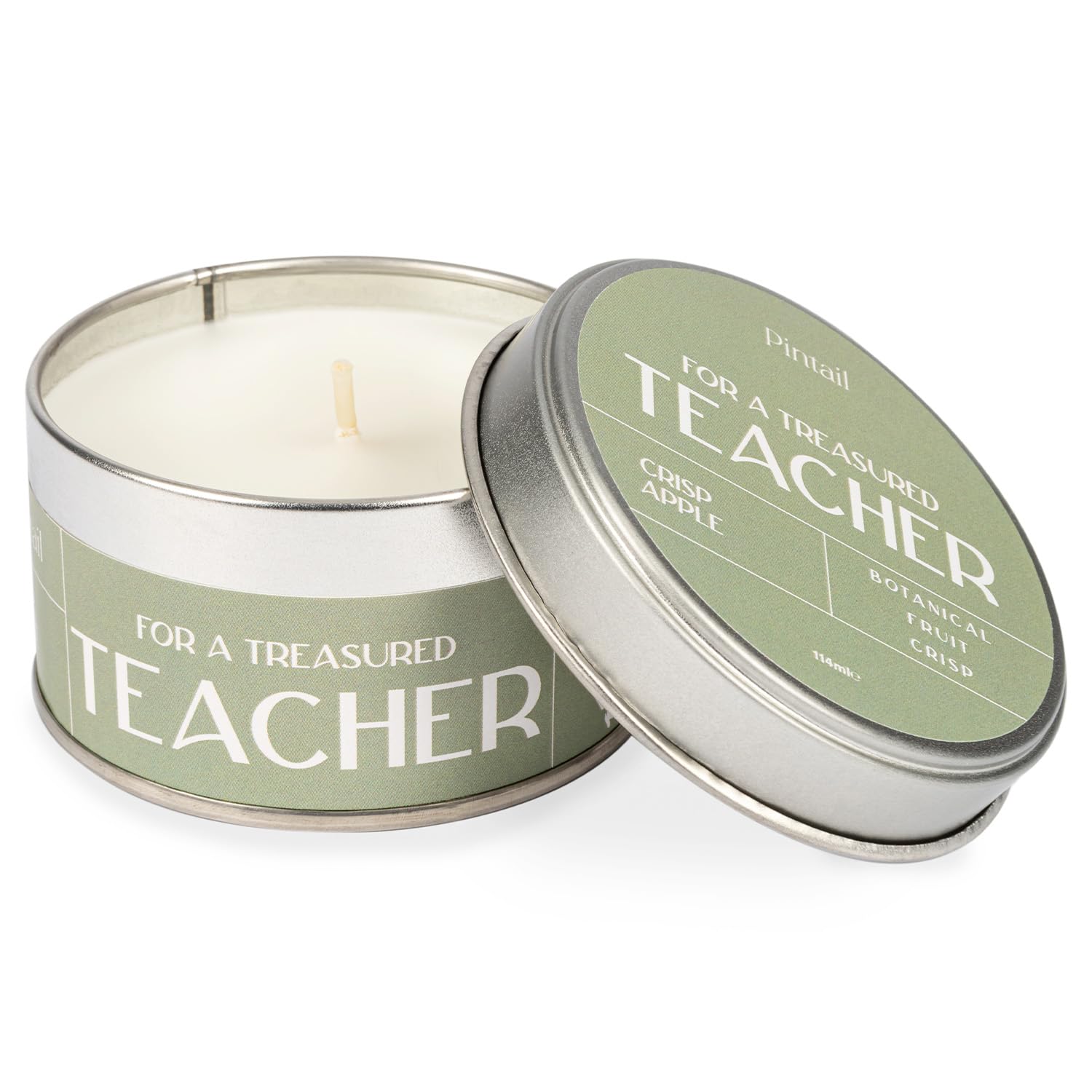 Pintail Candles for A Treasured Teacher Occasion Candle (Crisp Apple Home Fragrance). 20 Hour Burn. Handmade Thank You Teacher Gifts. Scented Candles Gifts for Women - Genuine Pintail Candle Gift