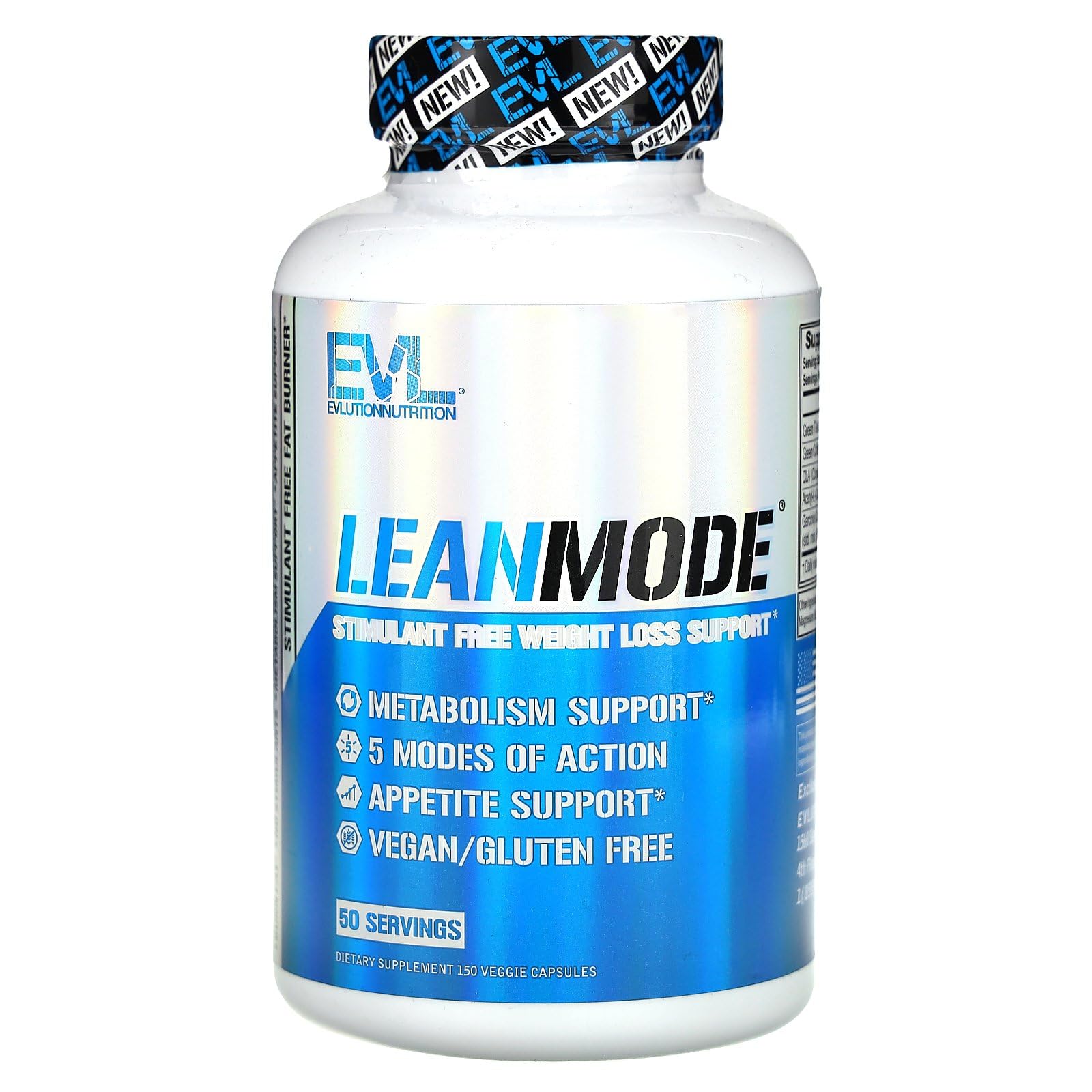 EVLution Nutrition リーンモード（ウェイトロスサポートサプリ・刺激物なし）（150カプセル）（海外直送品）商品画像