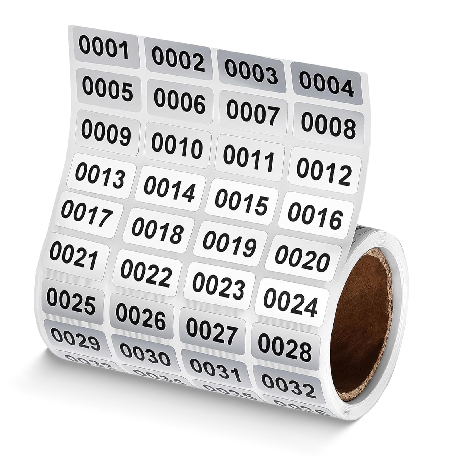 Photo 1 of 1-2000 Inventory Stickers, Waterproof Self-Adhesive Vinyl Number Stickers, Number Labels for Storage, Organization, Classroom, Indoor & Outdoor Use(0.39 x 0.78 Inch)