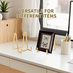 Plate Holder Easel Display Stand - 4.5 inch Metal