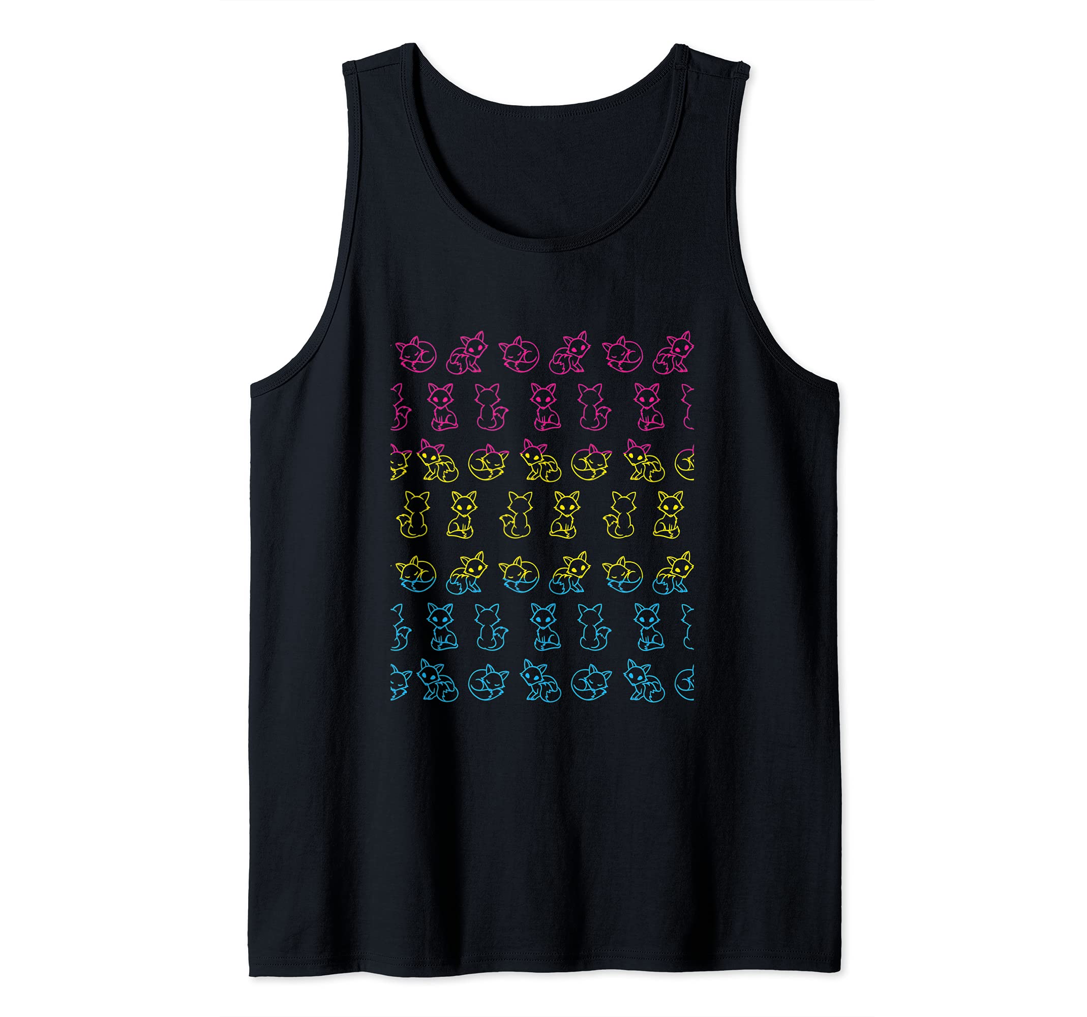 Pansexual Little Foxes Flag Tank Top