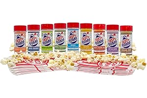 TASTY BOMB Family Party Pack Popular Popcorn Seasoning - Keto Friendly, Paleo, No MSG, Gluten Free- Variety of Flavors (9 Pack)