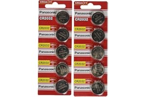 Panasonic CR2032 3V Lithium Battery 10 Batteries
