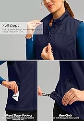 Soothfeel Women's Vest with Zipper Pocekts