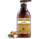 Saryna Key Shampoo for Damaged Hair with Pure African Shea Butter - Moisturizing Shampoo for Dry Damaged Hair - Professional Keratin Treatment - Sulfate Free, No Parabens, Cruelty Free (500ml/16.9oz)