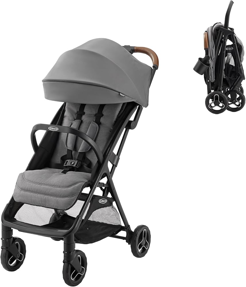 Graco Ready2Jet Compact Stroller Overhead Friendly Compact Travel Stroller with Automatic Fold, Kingston