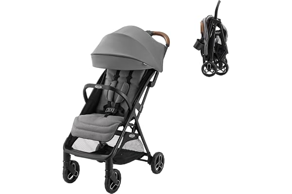 Graco Ready2Jet Compact Stroller Overhead Friendly Compact Travel Stroller with Automatic Fold, Kingston