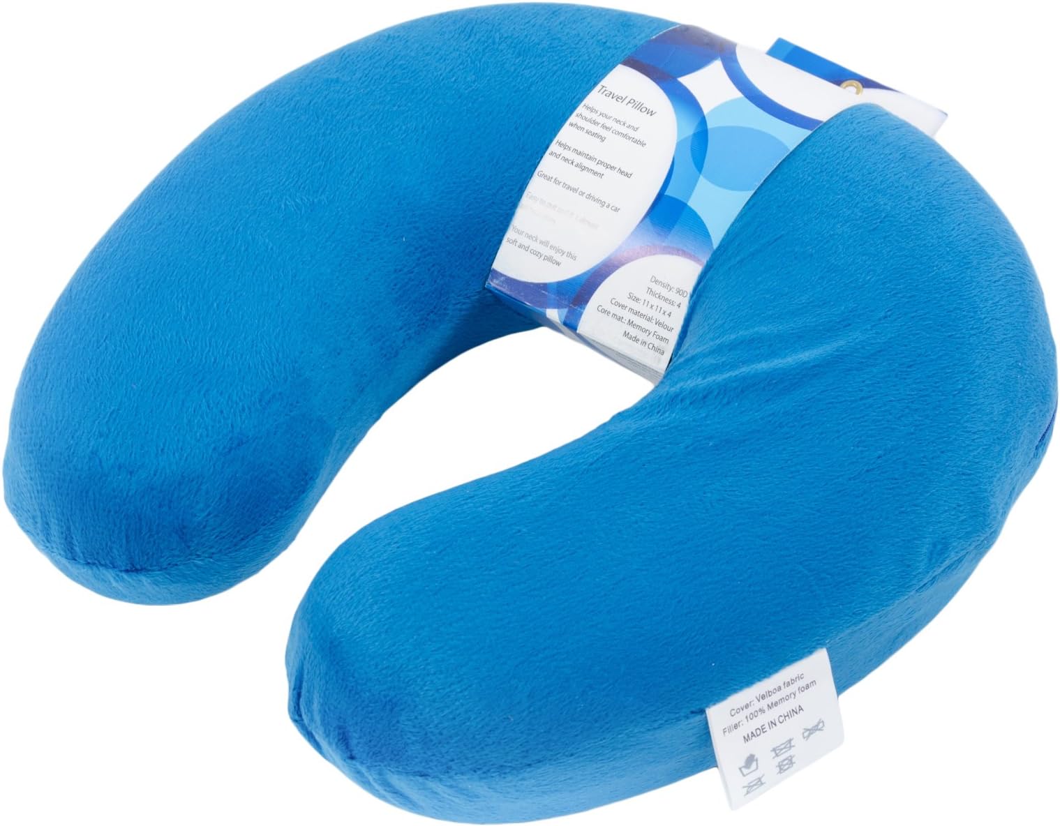 Fineneck Memory Foam Neck Pillow for Sleeping When Travel + Free E-book