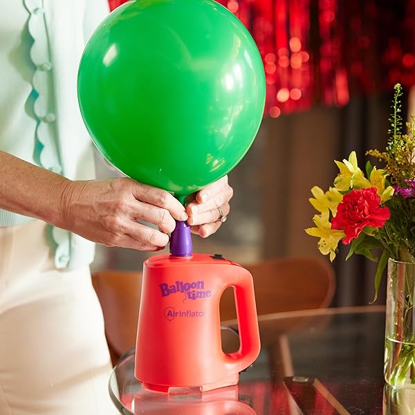 BALLOON TIME ELECTRIC AIR INFLATOR AND DEFLATOR – POWERFUL PORTABLE ELECTRIC AIR PUMP FOR BALLOONS, BALLOON ARCH, PARTY DECORATIONS, INFLATABLES, AND AIR MATTRESSES