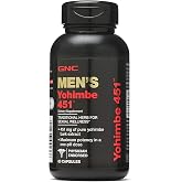 GNC Men's Yohimbe 451 Supplement, Pure Extract, 60 Capsules | Pure Yohimbe Extract Formula, Free from Sugar, Sodium, Wheat, Soy, Yeast, Gluten, and Artificial Colors or Flavors