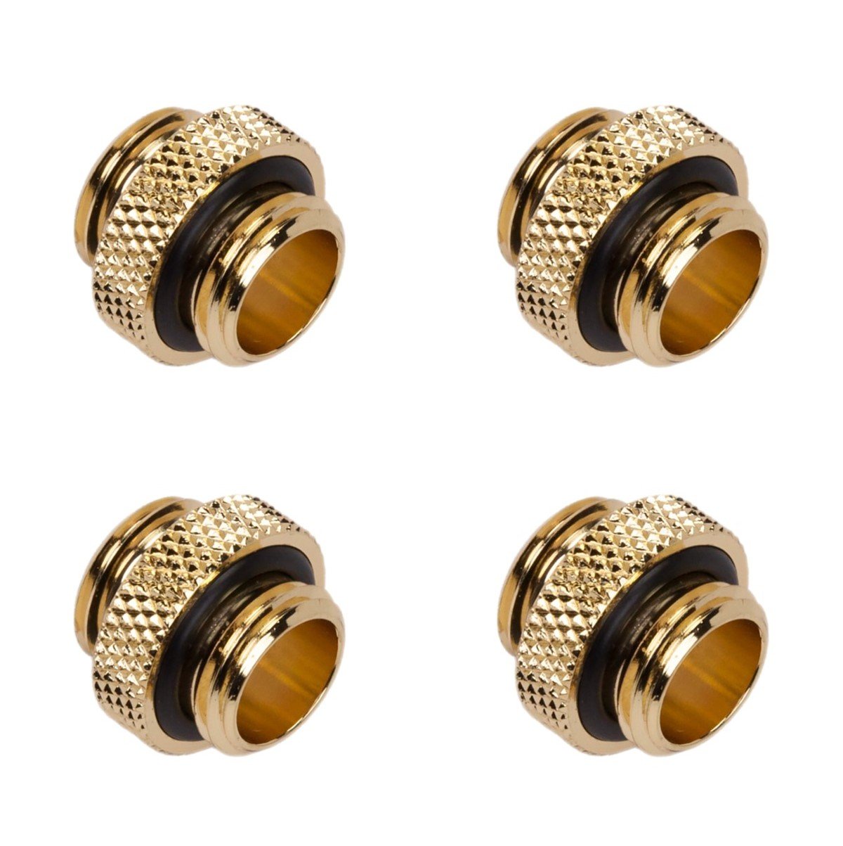 Barrow G1/4" Male to Male Mini Extender Fitting, Gold, 4-Pack