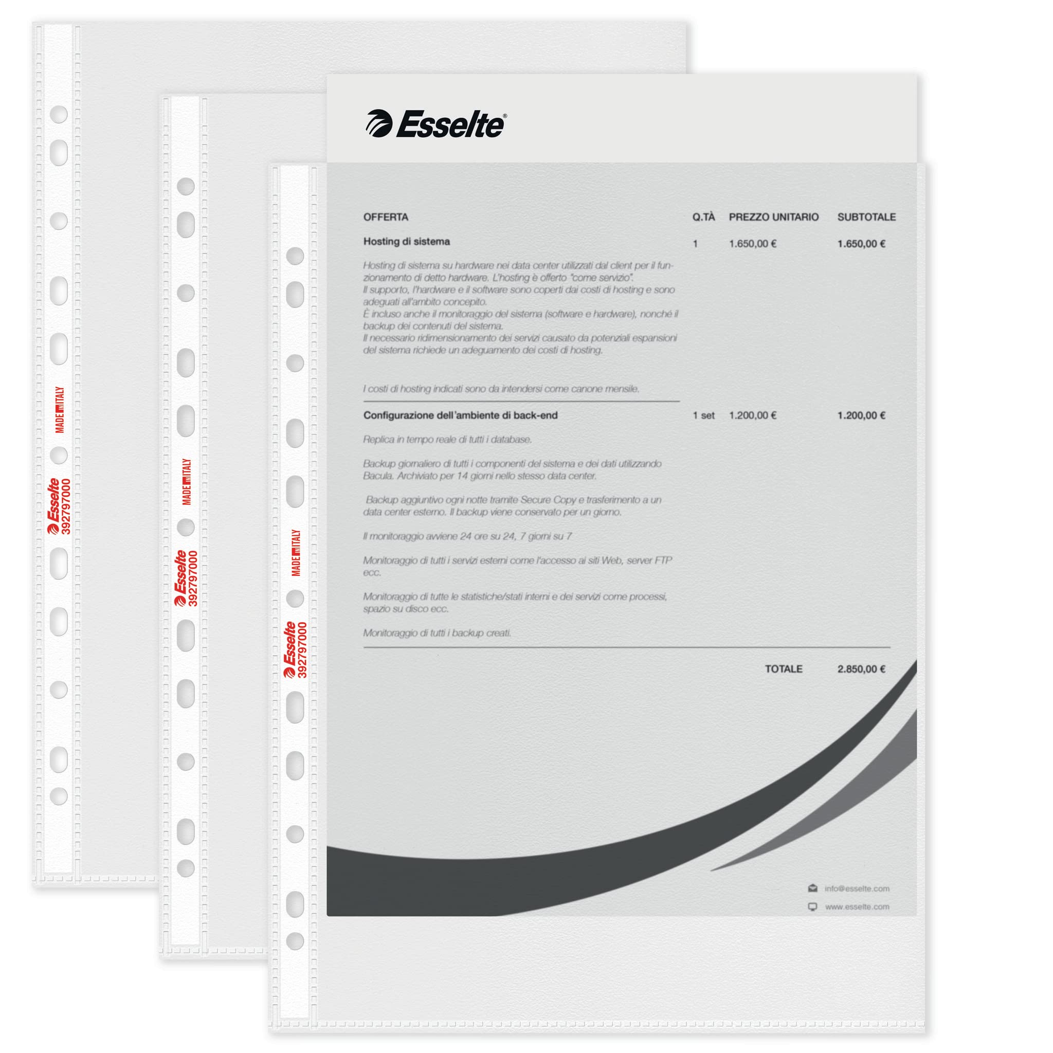 Esselte 244054 Envelope A Document Wallet