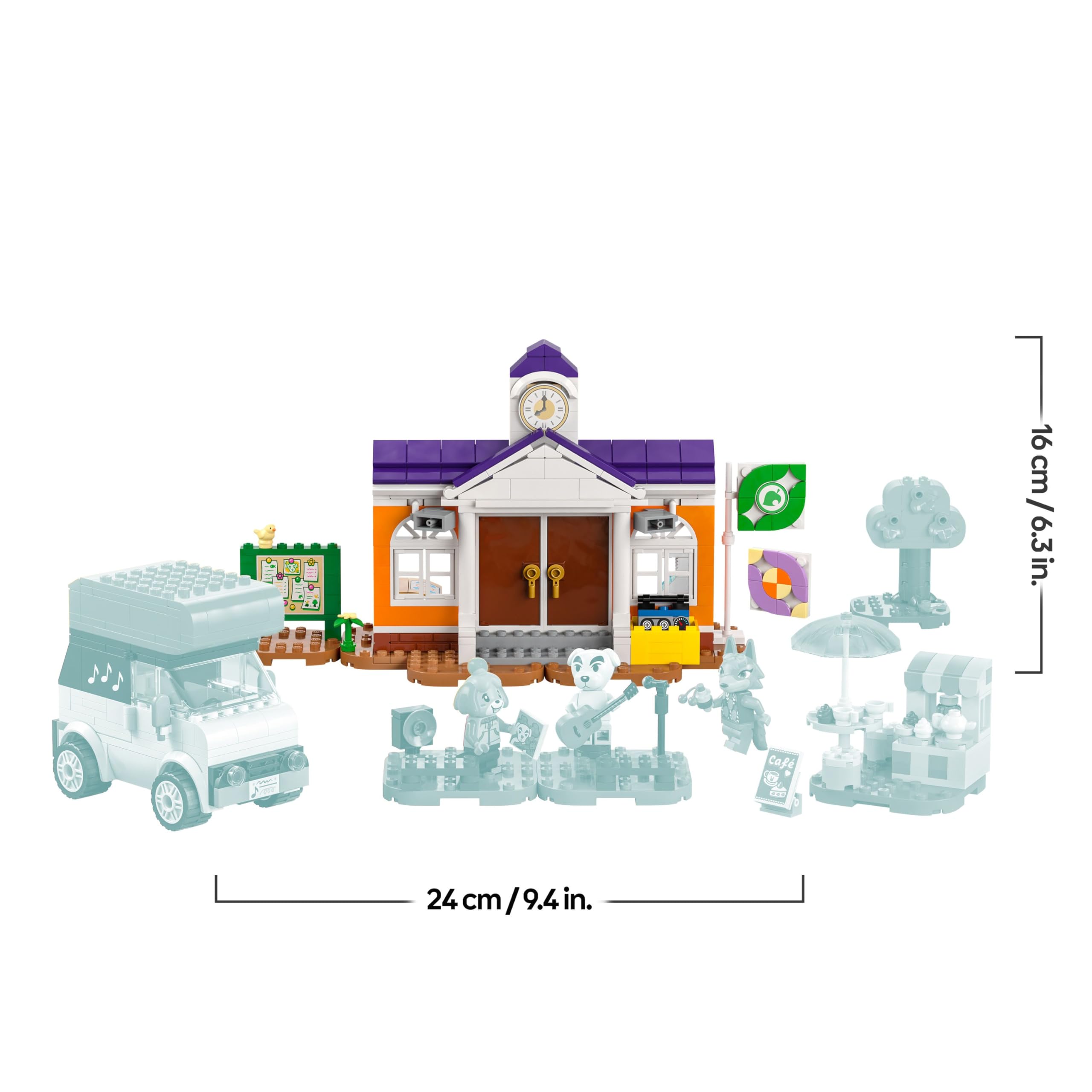 LEGO Animal Crossing K.K. spielt auf dem Festplatz, Bauspielzeug mit Café und Auto aus den Videospielen, Spielset für Mädchen und Jungen ab 7 Jahren, Geschenk für Kinder 77052 9