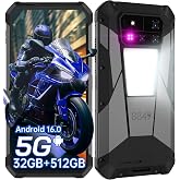 8849 Tank 4 Pro Projector Phone, 5G Rugged Smartphone with 3K AMOLED Screen | 6.73&rsquo;&rsquo;, Android 16, IP68 Waterproof,11600mAh Big Battery OTG,Heavy Duty Mobile Cell Phone Unlocked for Outdoor Camping Survey