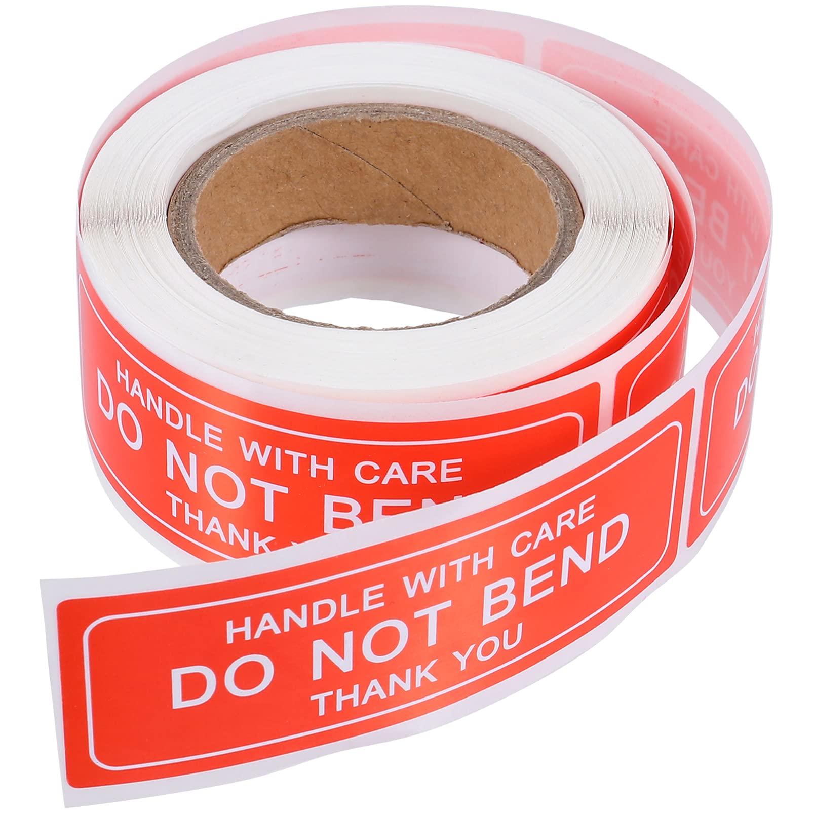 iplusmile Handle with Care do Not Bend Stickers Roll 150 Self-Adhesive Shipping Labels Fragile Warning Packaging Tape for Secure Parcel Handling