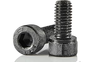 Joamang M8-1.25 x 20mm Hex Socket Head Cap Screws Bolts, 12.9 Grade Alloy Steel, Black Oxide Finish, Metric Allen Drive, Full