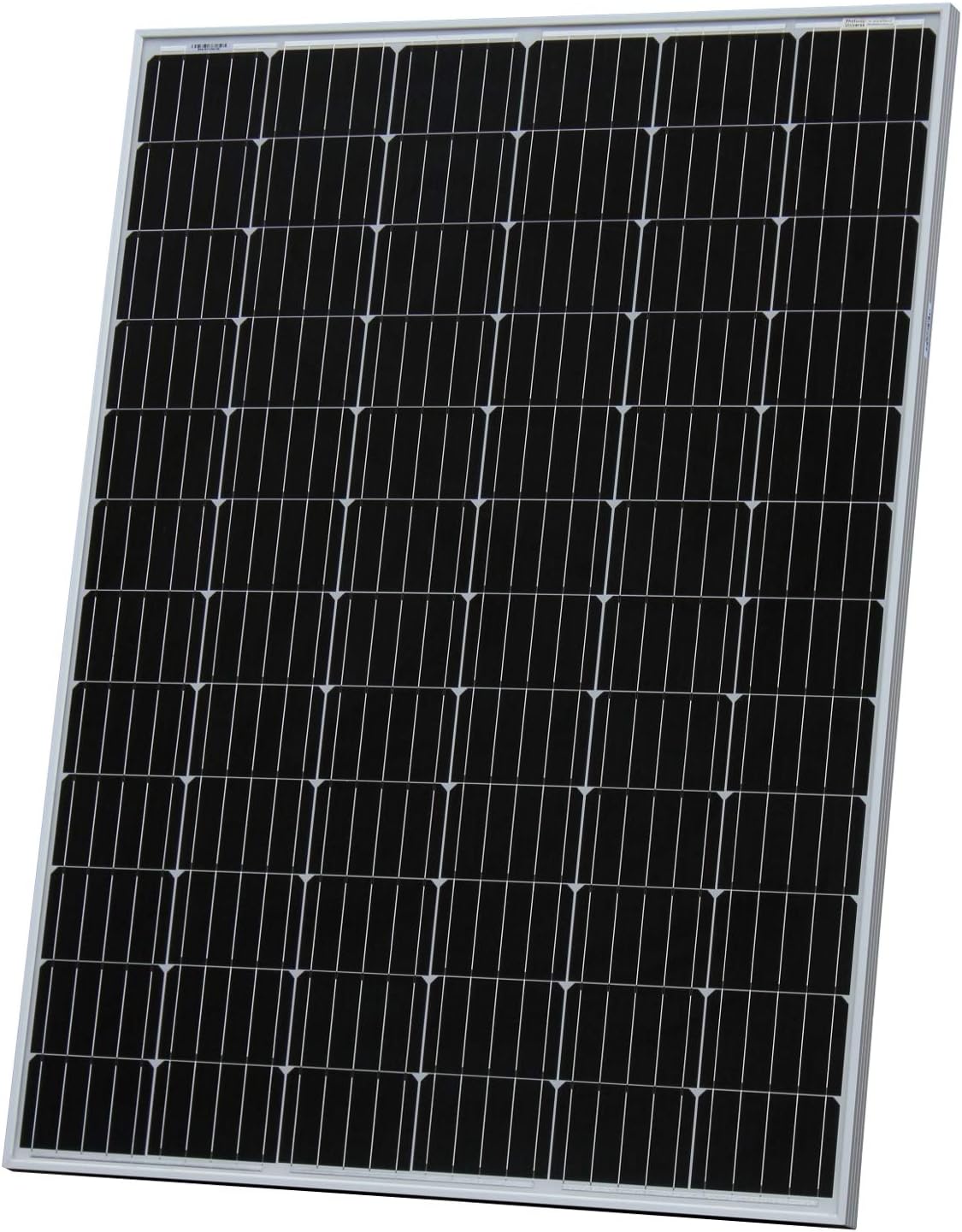 200W Photonic Universe monocrystalline solar panel for charging 12V or 24V batteries in a motorhome, caravan, campervan, RV, boat or yacht, of for off-grid household / backup / emergency / CCTV / ligh