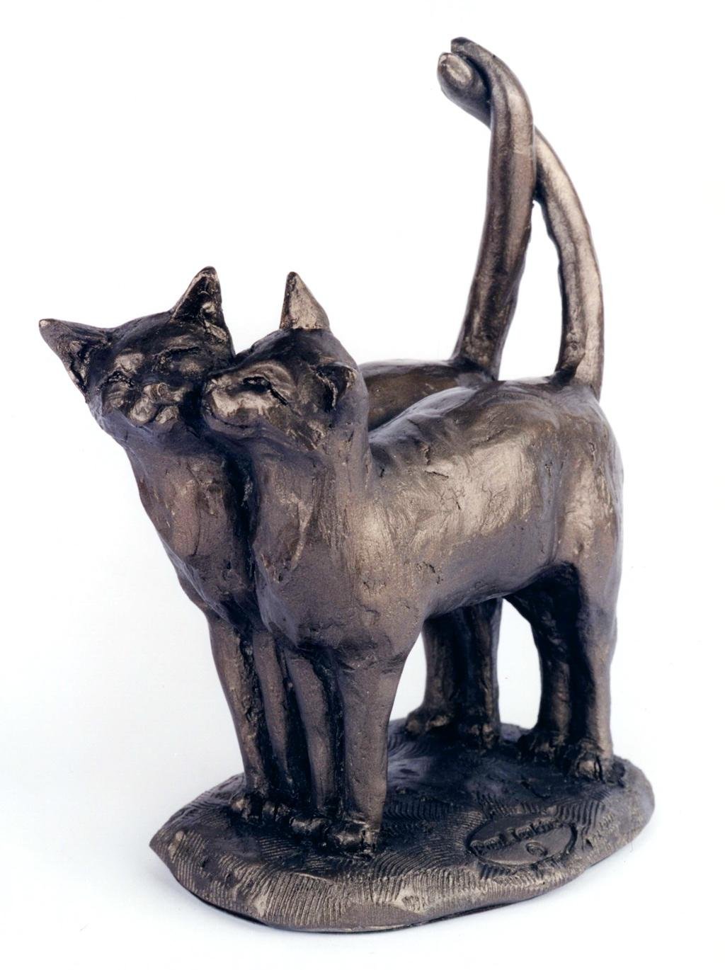 Fitting Gifts Paul Jenkins Sculpture de chat en bronze eBay